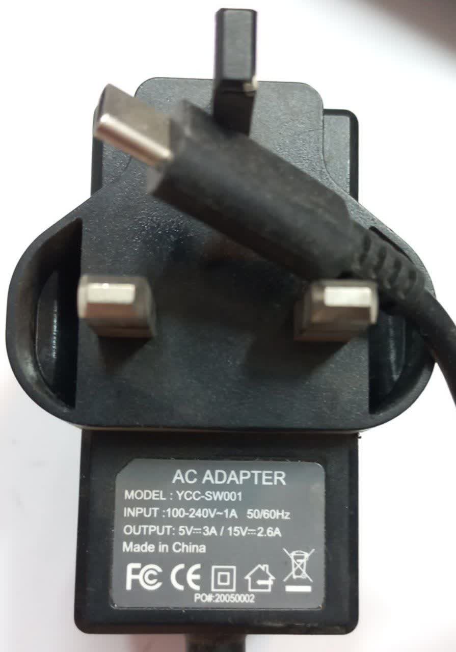 آداپتور شارژر تایپ سی TYPE C 5V 3A / 15V 2A 30 وات